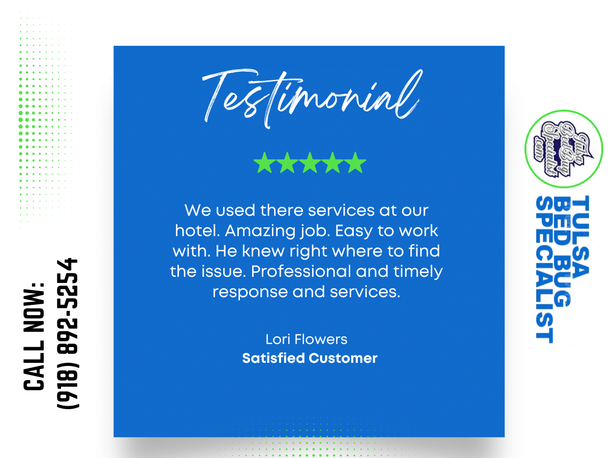Tulsa Bed Bug Specialist - lori flowers testimonial